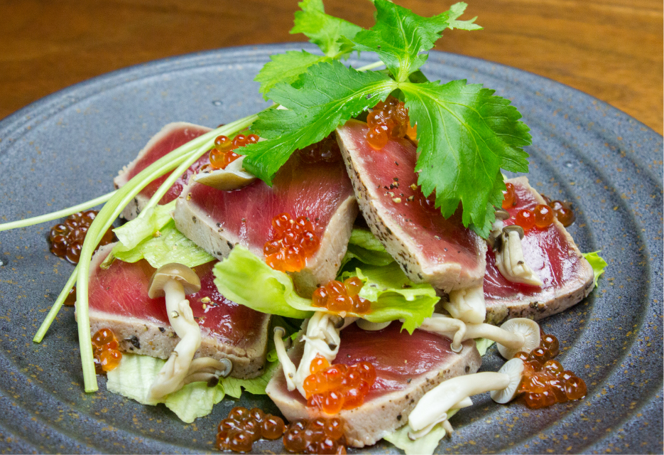 お魚のたたき風サラダ